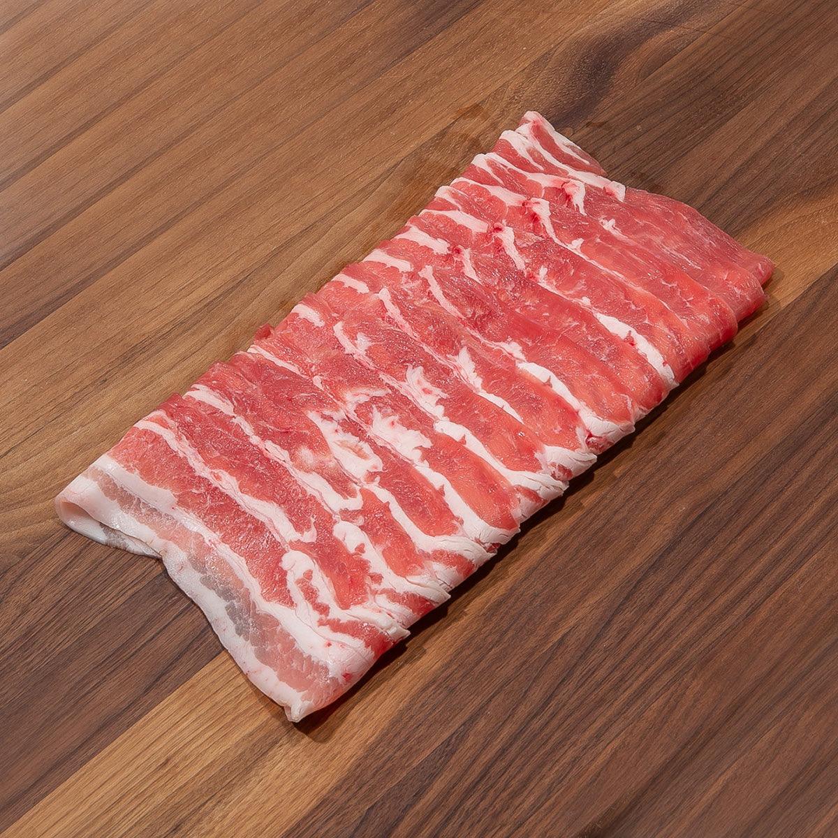 HOKKAIDO WHEY PORK Japan Hokkaido Pork Belly for Shabu Shabu [Previously Frozen]  (190g)