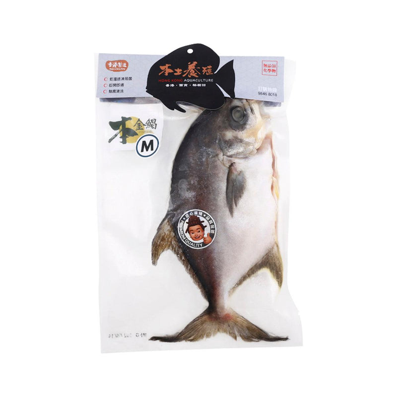 HONG KONG AQUACULTURE Local Frozen Farmed Pompano Fish - M  (1pack)