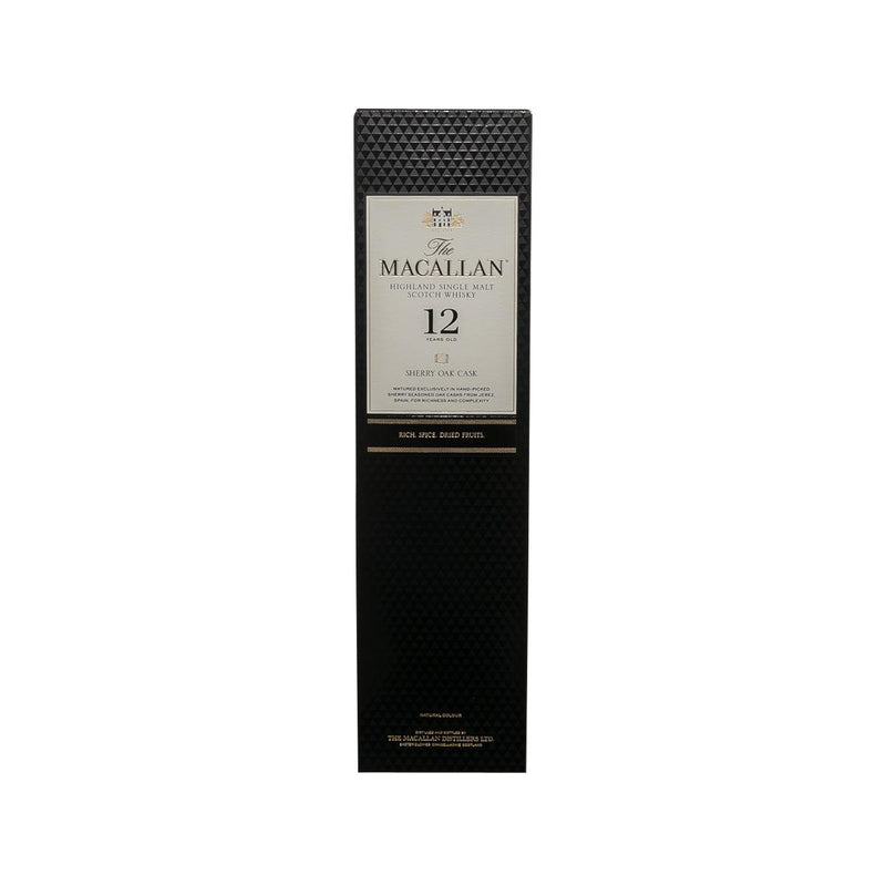 MACALLAN 12 Years Old Sherry Oak Single Malt Whisky 700mL (700mL)