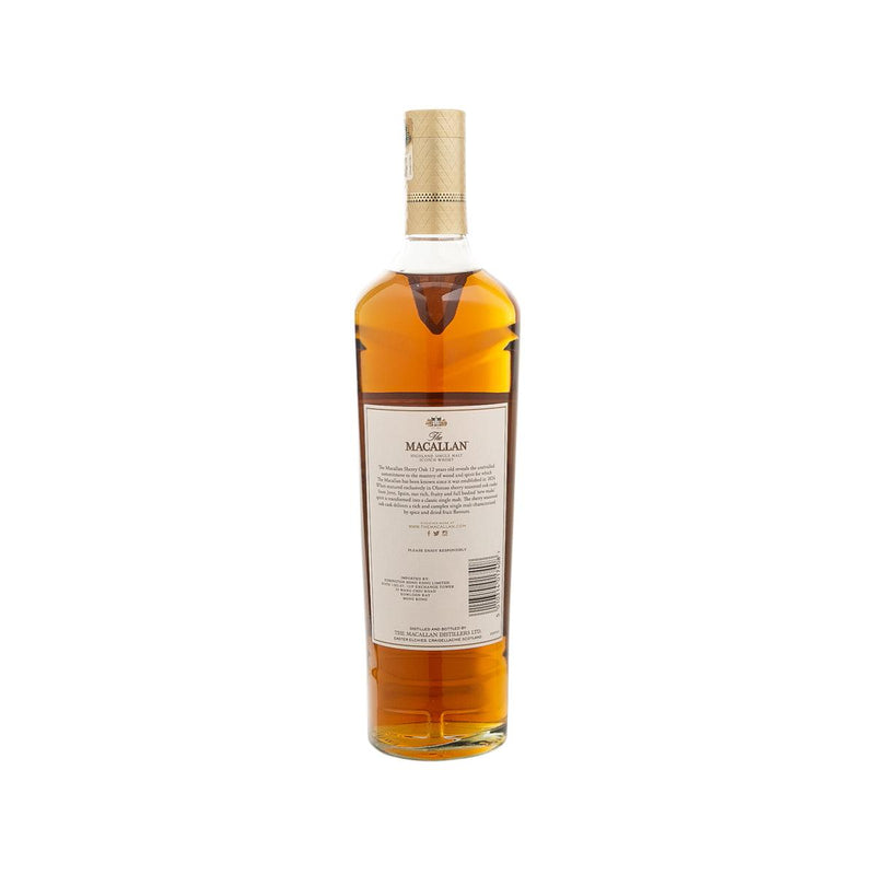 MACALLAN 12 Years Old Sherry Oak Single Malt Whisky 700mL (700mL)