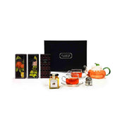 FLORTE Three Loose Teas, One Honey, One Tea Strainer, One Tea Pot and Two Cups & Saucers Gift Set  (1set)