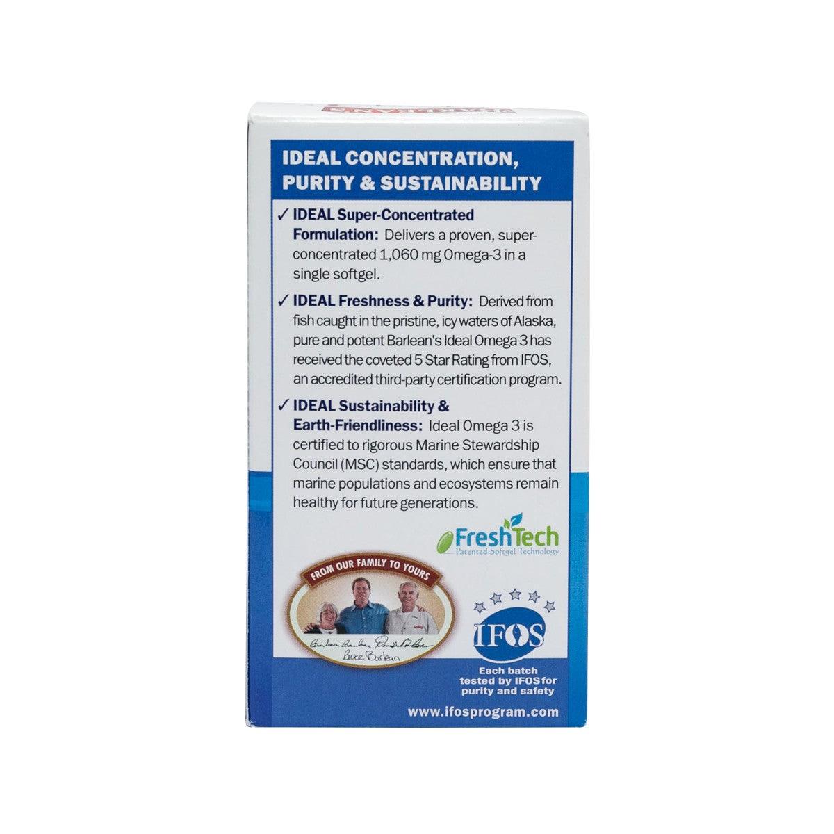 HEALTH QUEST Barlean's Ideal Omega 3  (60pcs)