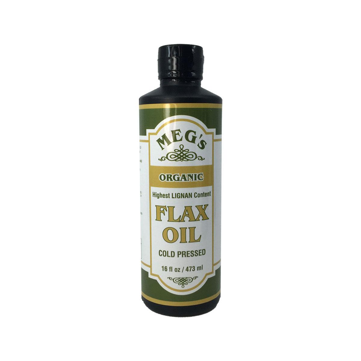 HEALTH QUEST Meg's Organic Cold Pressed Flax Oil  (473mL)