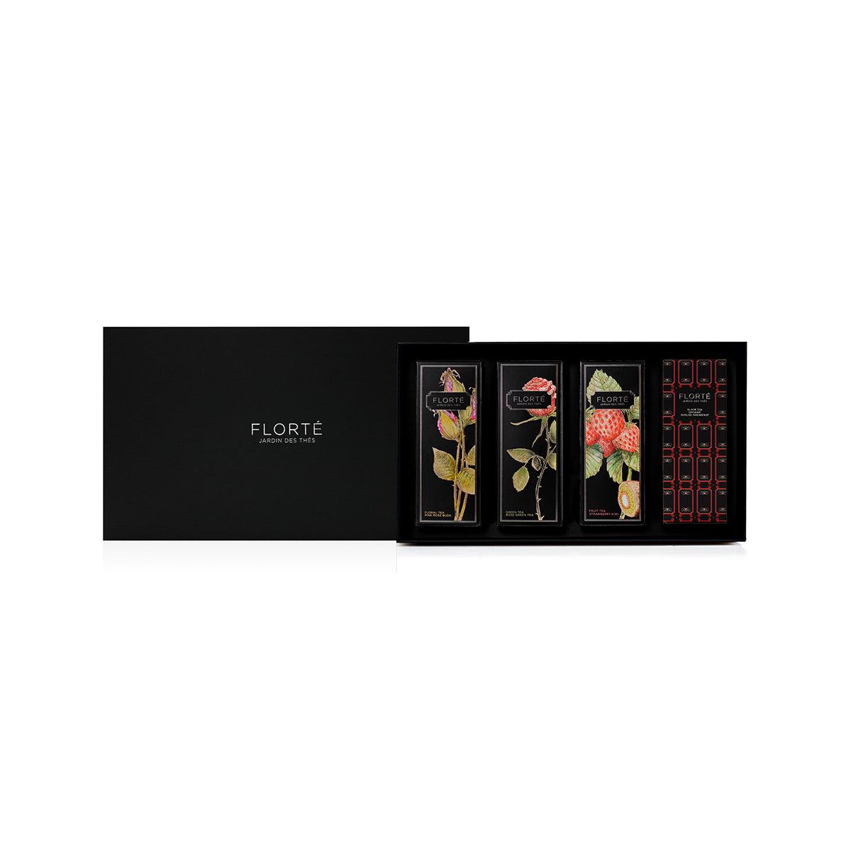FLORTE Four Loose Teas Gift Set  (1set)