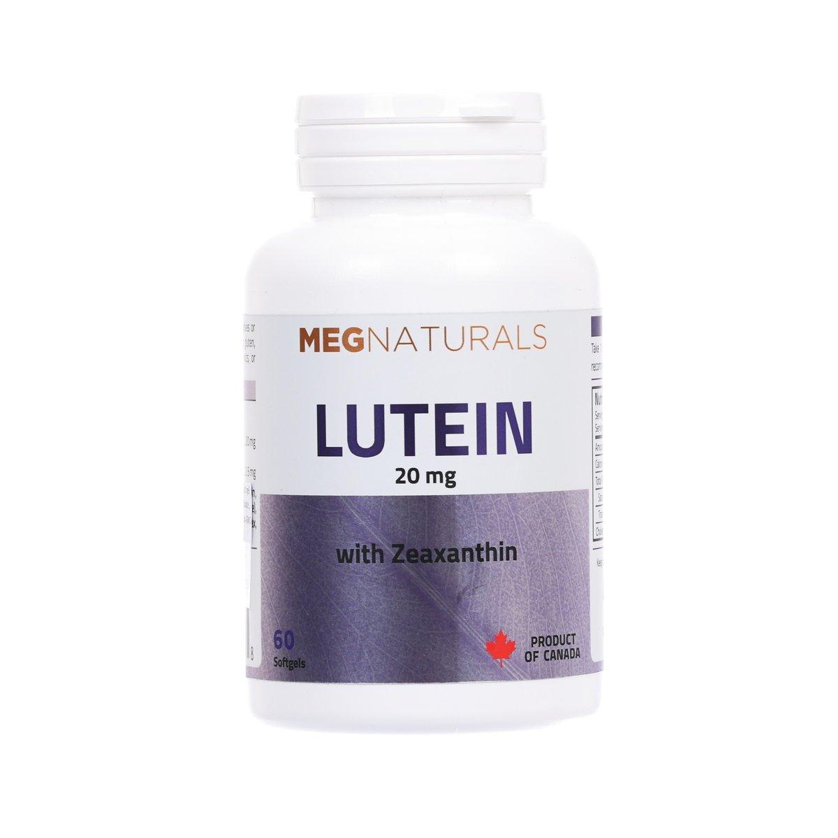MEGNATURALS Lutein with Zeaxanthin Capsules  (60pcs)