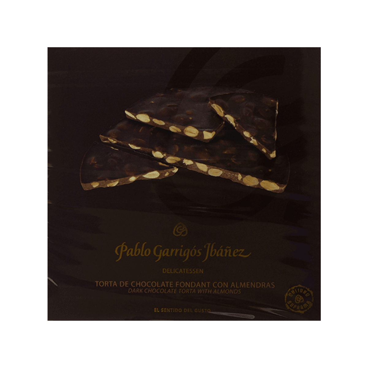 PABLO GARRIGOS IBANEZ Dark Chocolate with Almonds Torta Delicatessen  (200g)