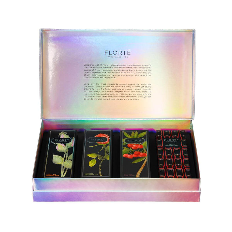 FLORTE 20th Anniversary Gift Set with 4 Teas  (1set)