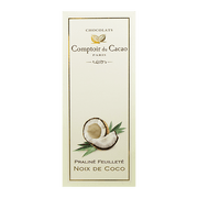 COMPTOIR DU CACAO Coconut Praline Chocolate Bar  (80g)
