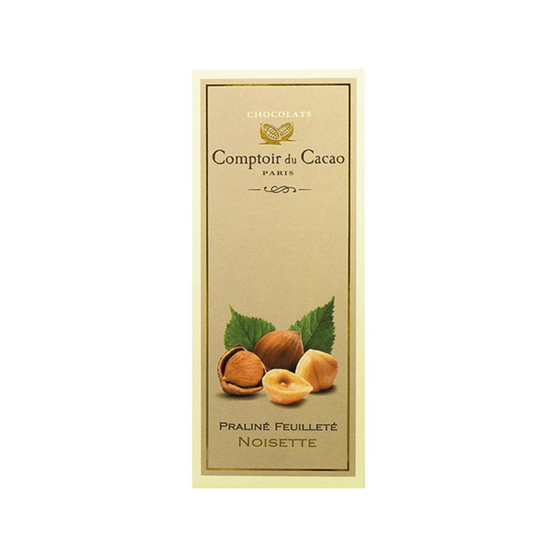 COMPTOIR DU CACAO Hazelnut Parline Chocolate  (80g)