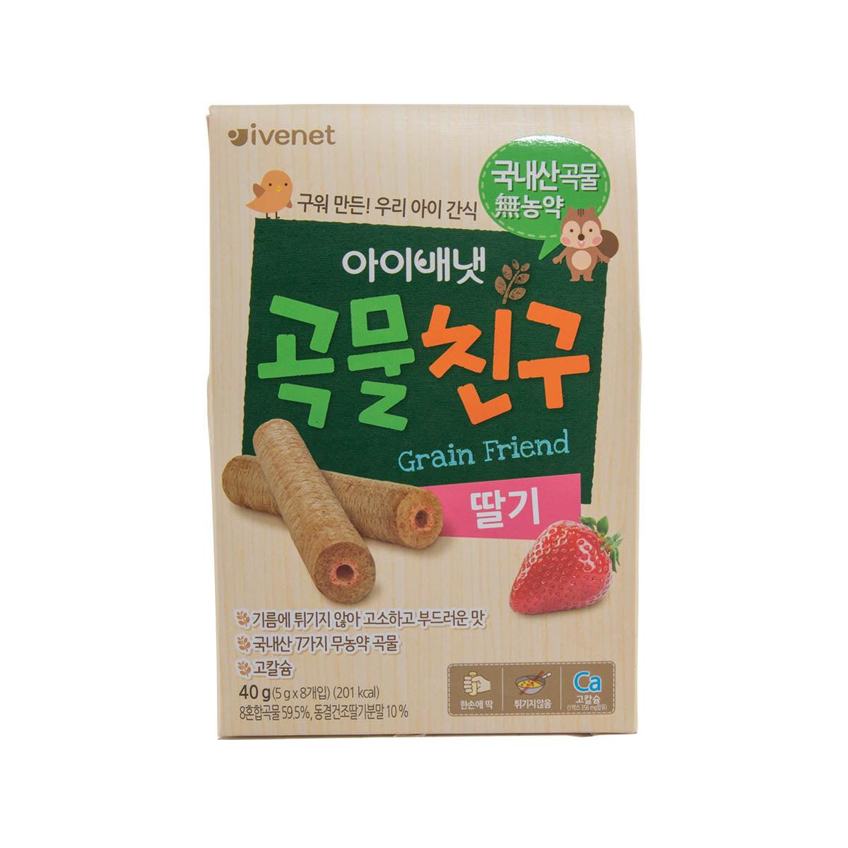 貝貝 貝貝穀物手指餅 (草莓味)  (8 x 5g)