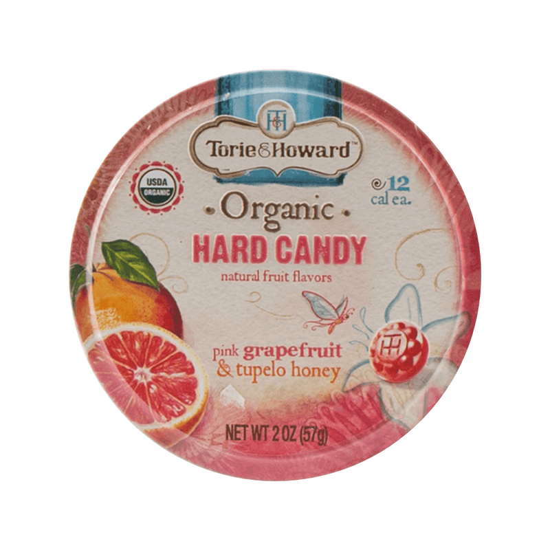 TORIE & HOWARD Organic Hard Candy - Pink Grapefruit & Tupelo Honey Flavor  (57g) - city&